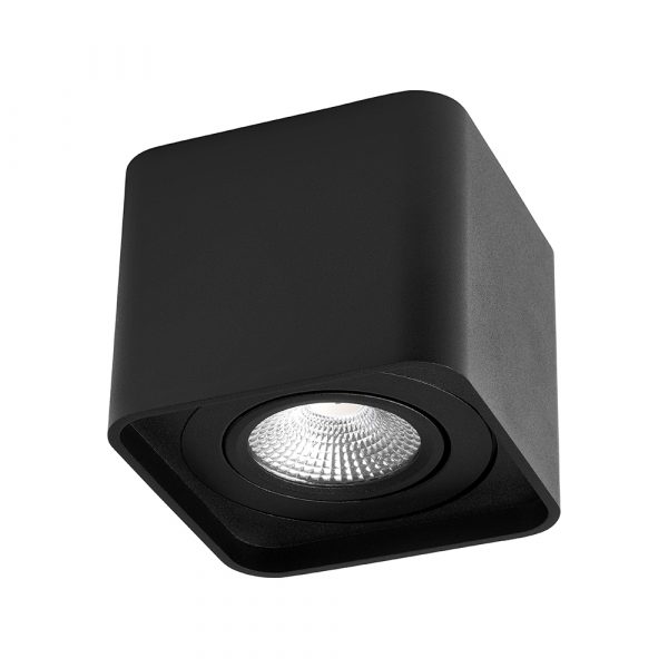 Led opbouwspot zwart Nova